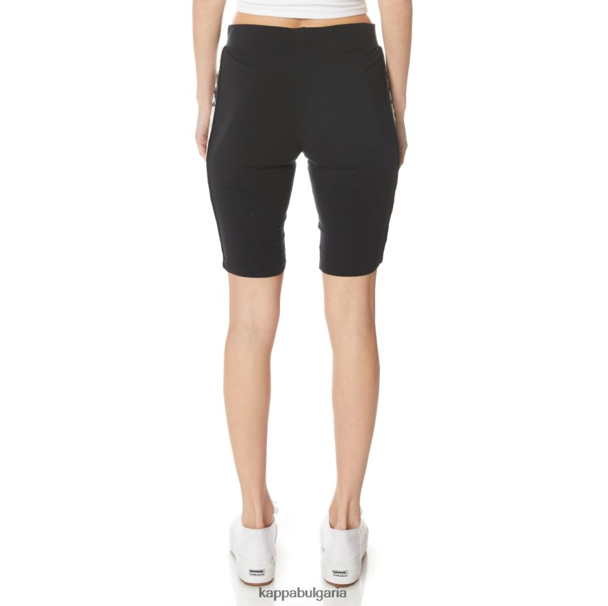 Kappa Жени 222 къси панталони banda mia черна струя 48Z026391