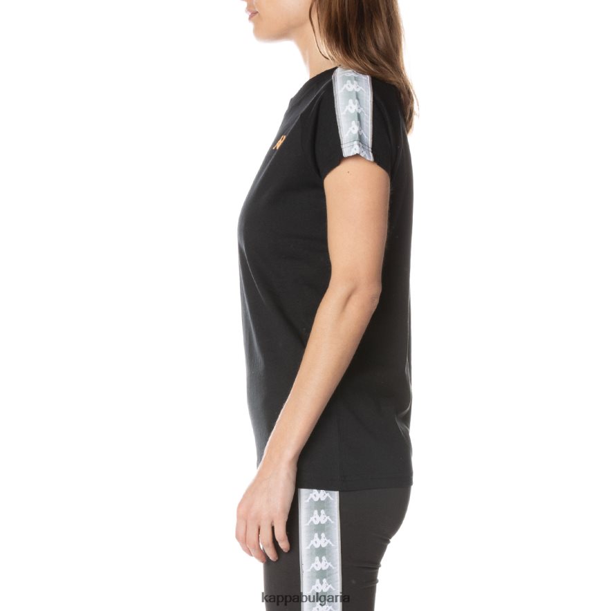 Kappa Жени 222 банда гапан тениска смолисточерен 48Z026380