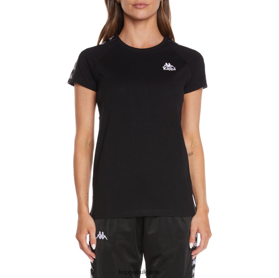 Kappa Жени 222 тениска banda apan черен 48Z026384