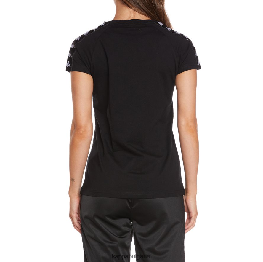 Kappa Жени 222 тениска banda apan черен 48Z026384