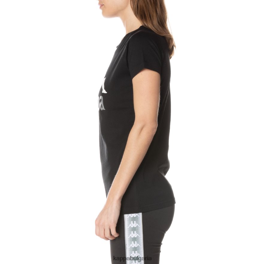 Kappa Жени автентична тениска Westessi черна струя 48Z026376