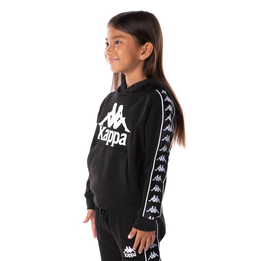 Kappa деца детски 222 банда хуртадо 2 качулка черен 48Z026516