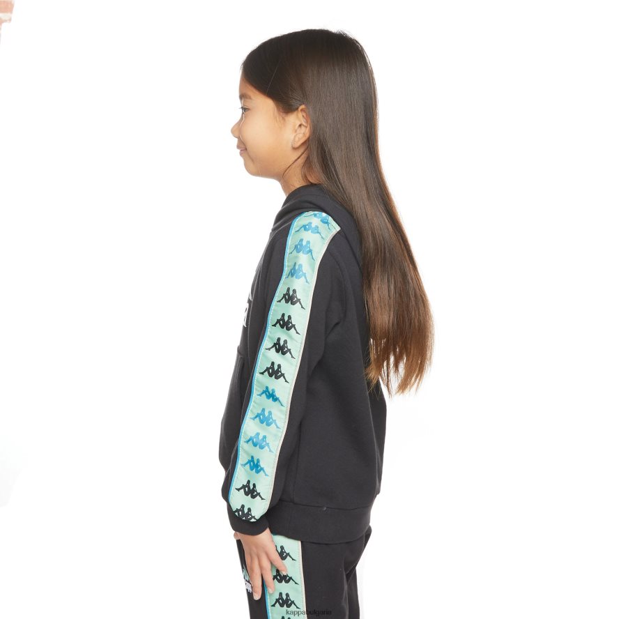 Kappa деца детски 222 качулка banda rocket черен дим градински чай 48Z026508