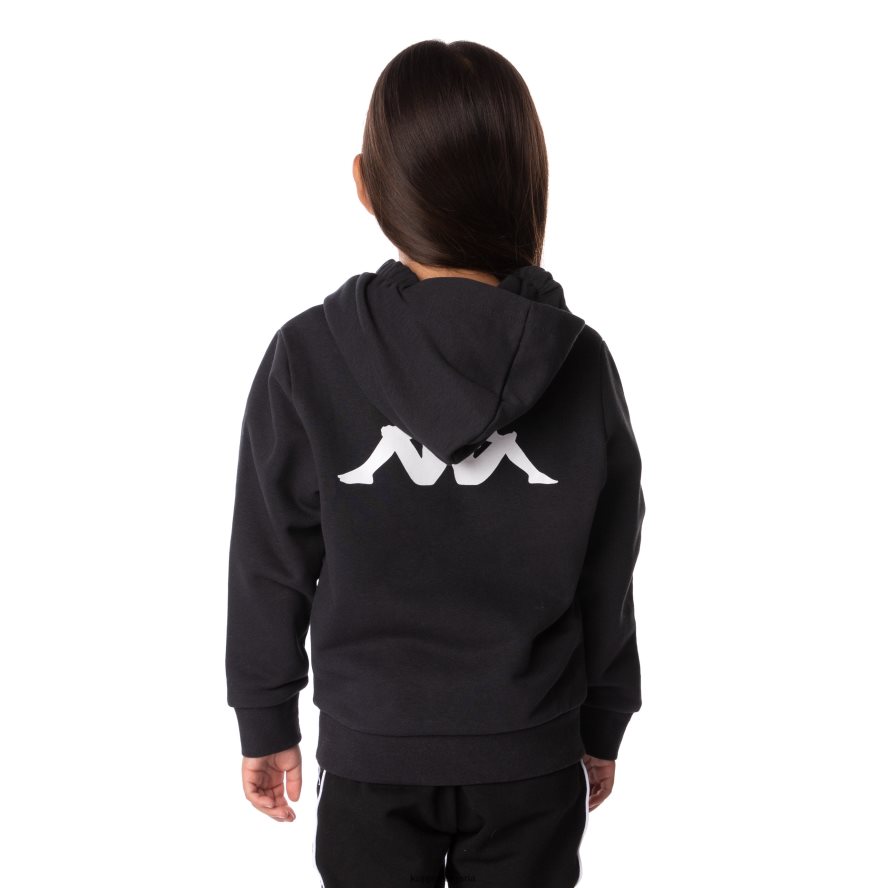 Kappa деца детски автентичен суичър харис черен дим 48Z026513