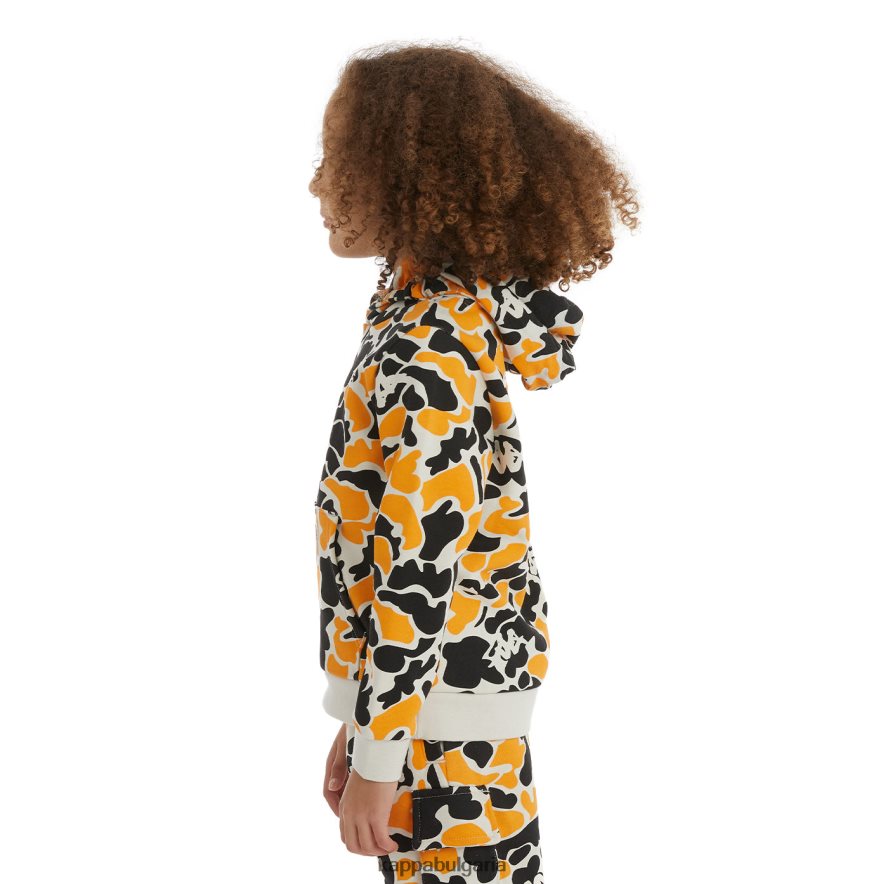 Kappa деца детски автентичен пикадили качулка черен дим светлооранжев 48Z026522