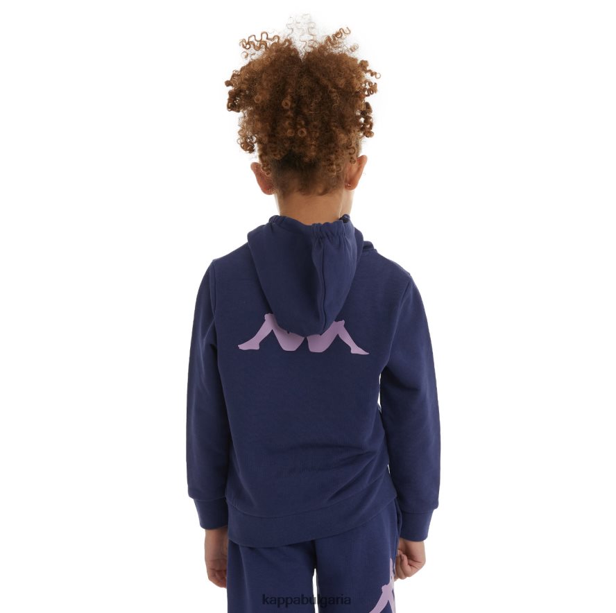 Kappa деца детски автентичен суичър харис военноморски флот 48Z026524