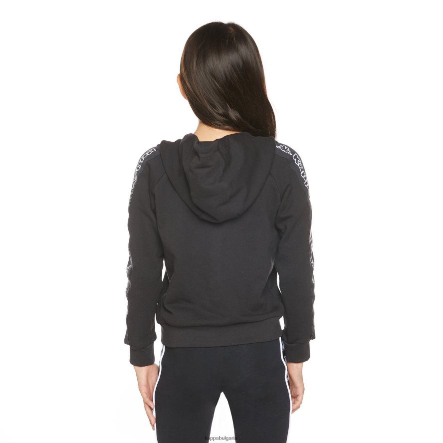 Kappa деца детска качулка с лого apet 2 черен дим 48Z026506