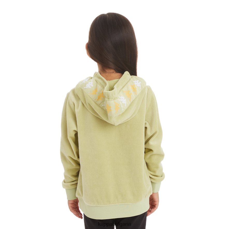 Kappa деца детска качулка banda loredo 222 зелен градински чай 48Z026532