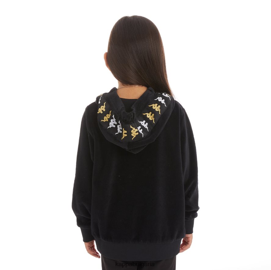 Kappa деца детска качулка banda loredo 222 черен дим 48Z026541