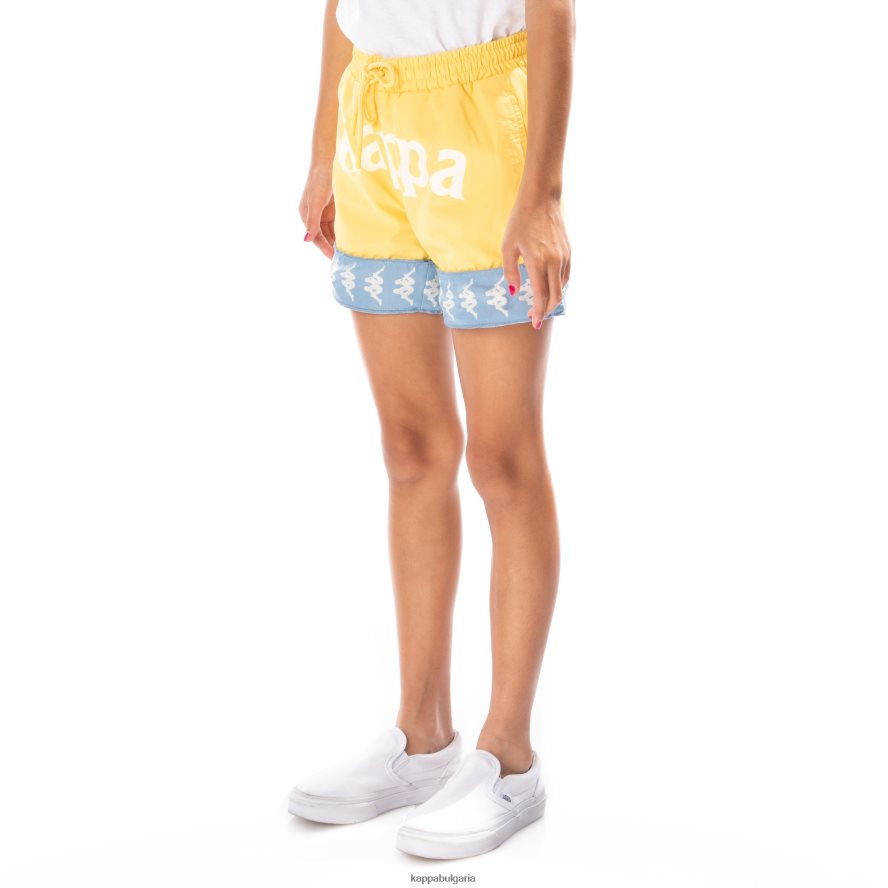 Kappa деца детски 222 къси панталони banda calabash 3 жълто светло синьо 48Z026801