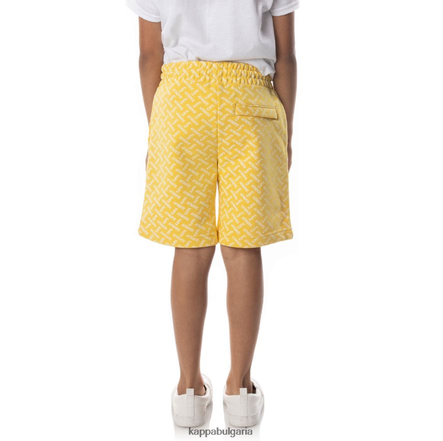 Kappa деца детски автентични къси панталони жълт пясък 48Z026794