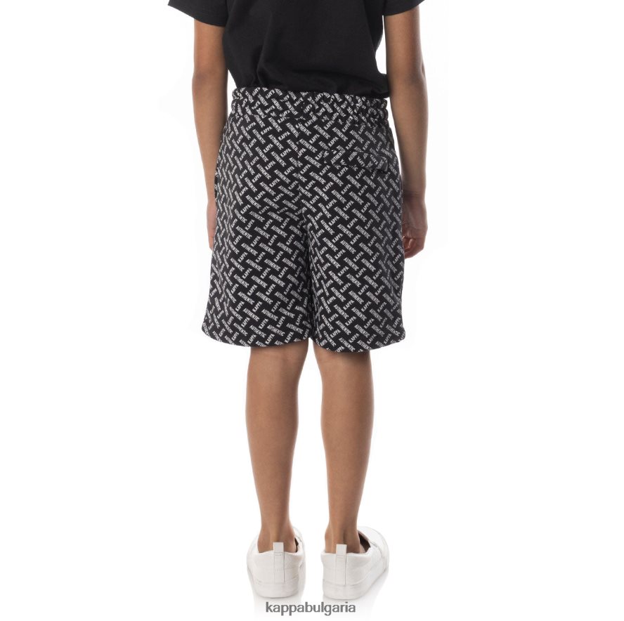 Kappa деца детски автентични къси панталони черен дим пясък 48Z026796