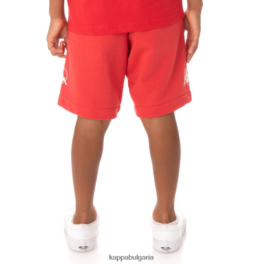 Kappa деца детски автентични шорти с радом червен 48Z026814