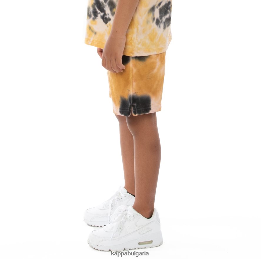 Kappa деца детски автентични шорти cyntu tie dye крем ракия виолетова боя за вратовръзка 48Z026817