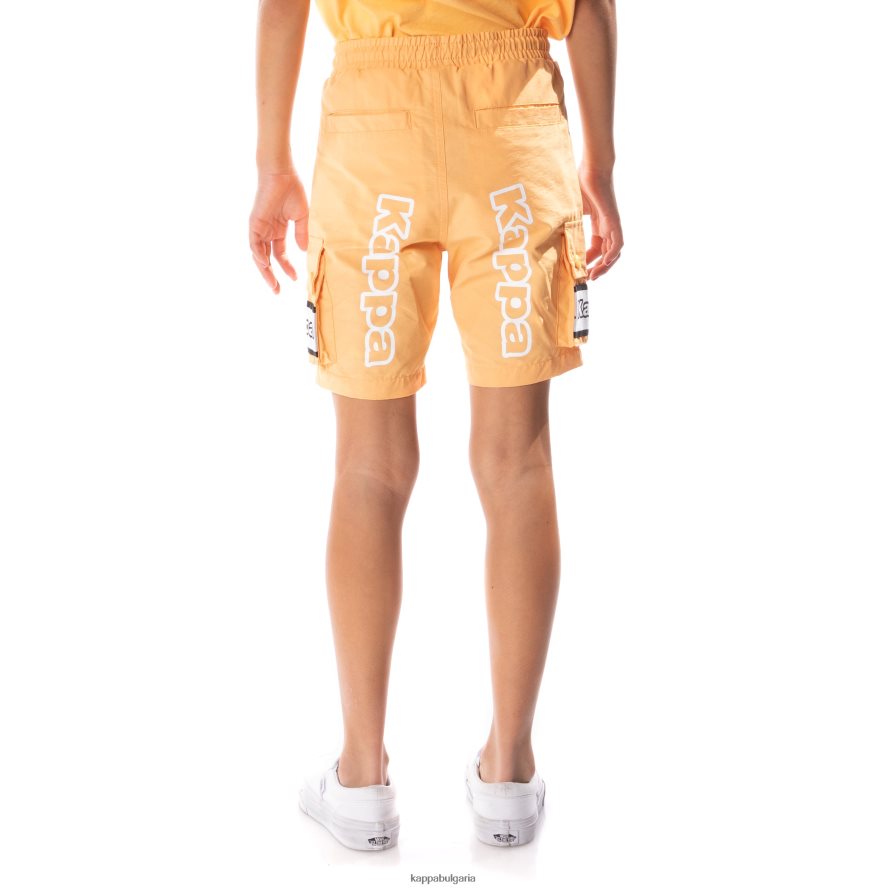 Kappa деца детски карго панталони esso с лента с лого светло оранжево 48Z026791