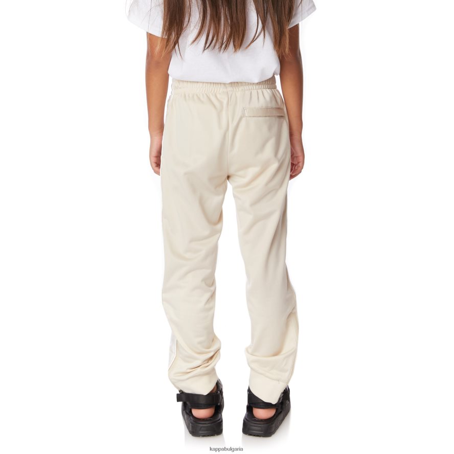 Kappa деца детски панталони 222 banda rastoriazz бежово бяло 48Z026459