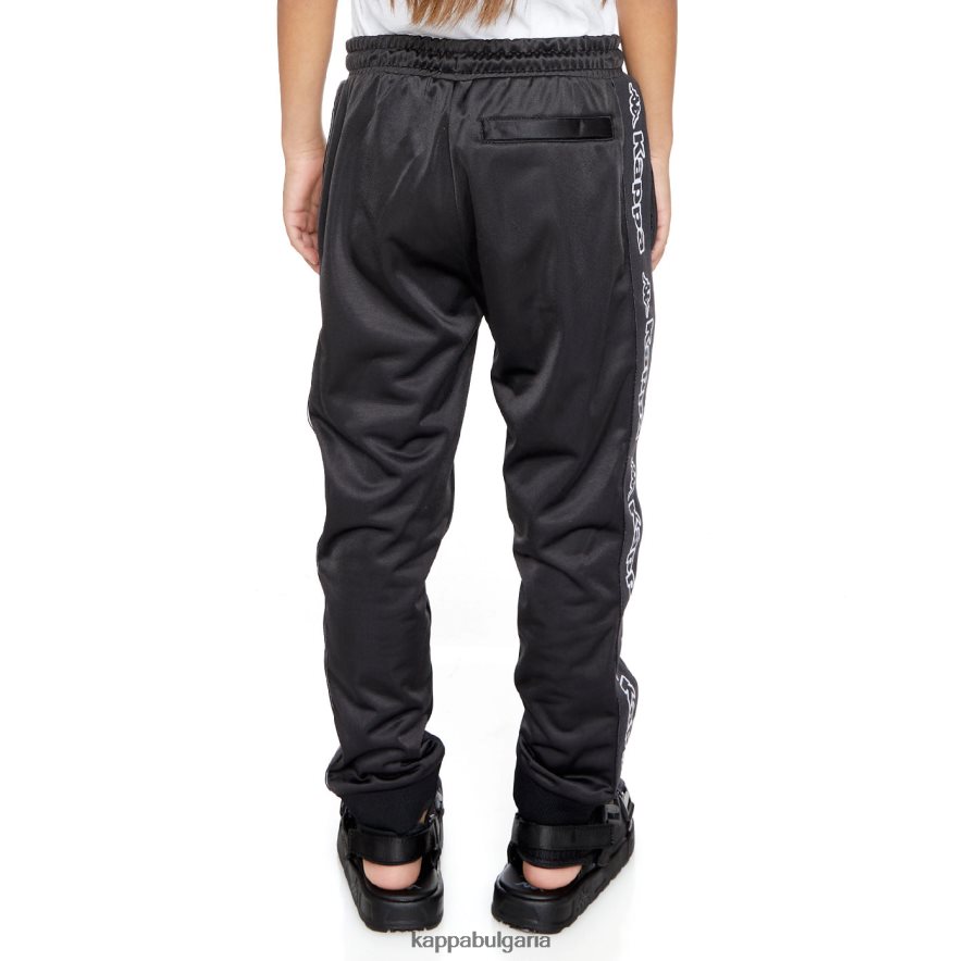 Kappa деца детски панталони с лого alic 2 черен дим 48Z026454