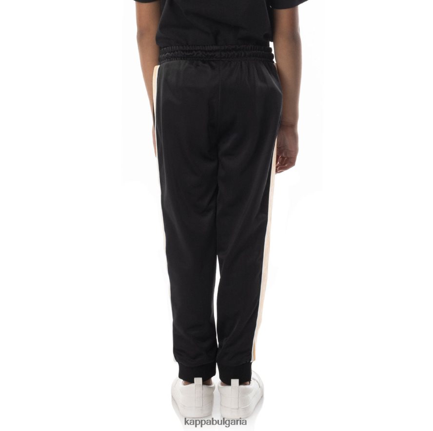 Kappa деца детски панталони с лого alic 2 черен дим оранжев 48Z026464