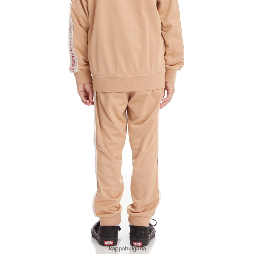 Kappa деца детски панталони с лого alic 2 бежово 48Z026478