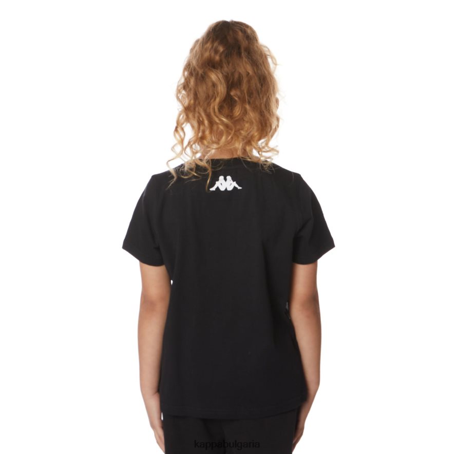 Kappa деца детска автентична речна тениска черна струя 48Z026646