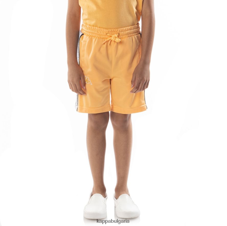 Kappa деца детски къси панталони aedi 2 с лента с лого светло оранжево 48Z026620