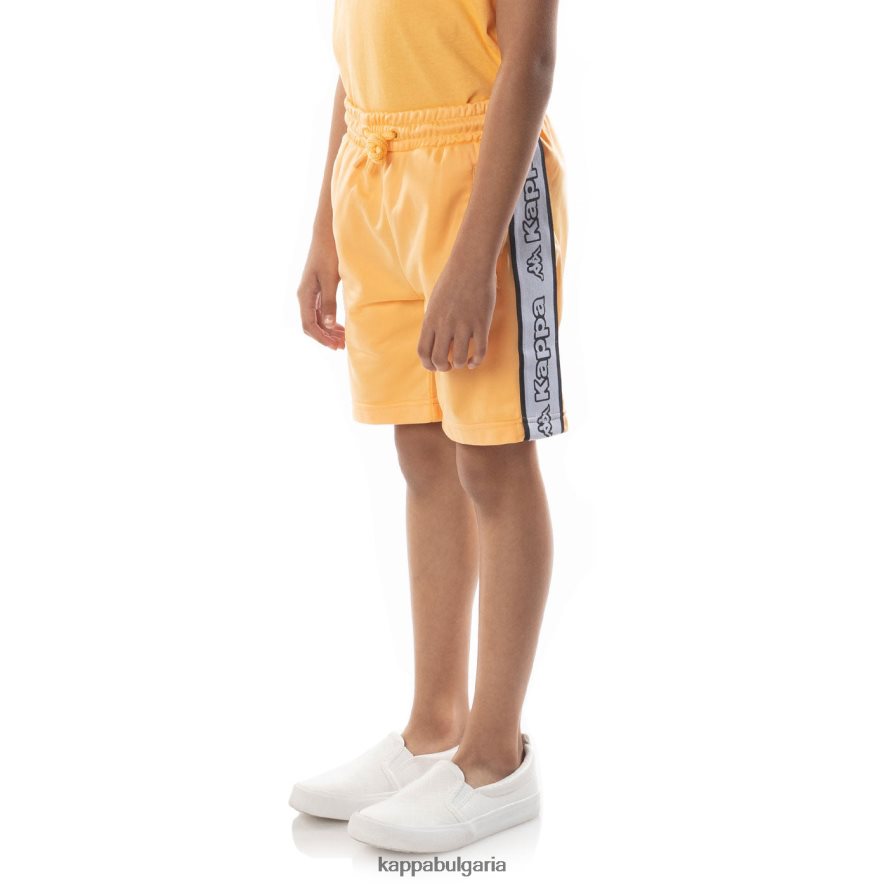 Kappa деца детски къси панталони aedi 2 с лента с лого светло оранжево 48Z026620