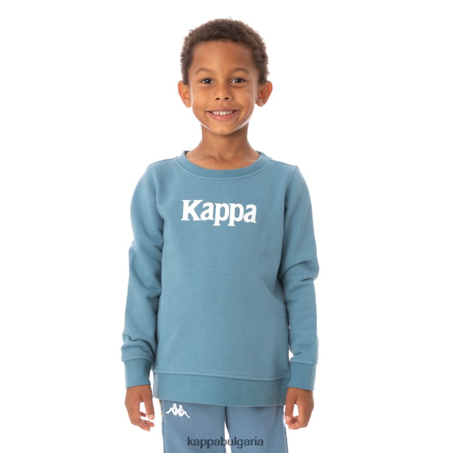 Kappa деца детски автентичен суичър emmen светло синьо 48Z026636