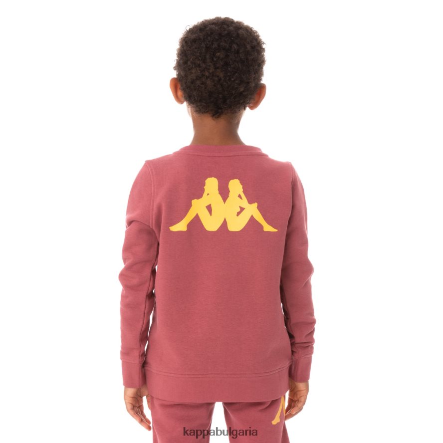 Kappa деца детски автентичен суичър emmen бордо 48Z026637