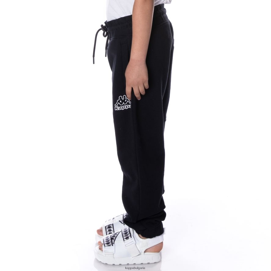 Kappa деца детски спортни панталони с лого arctplus черен дим 48Z026564