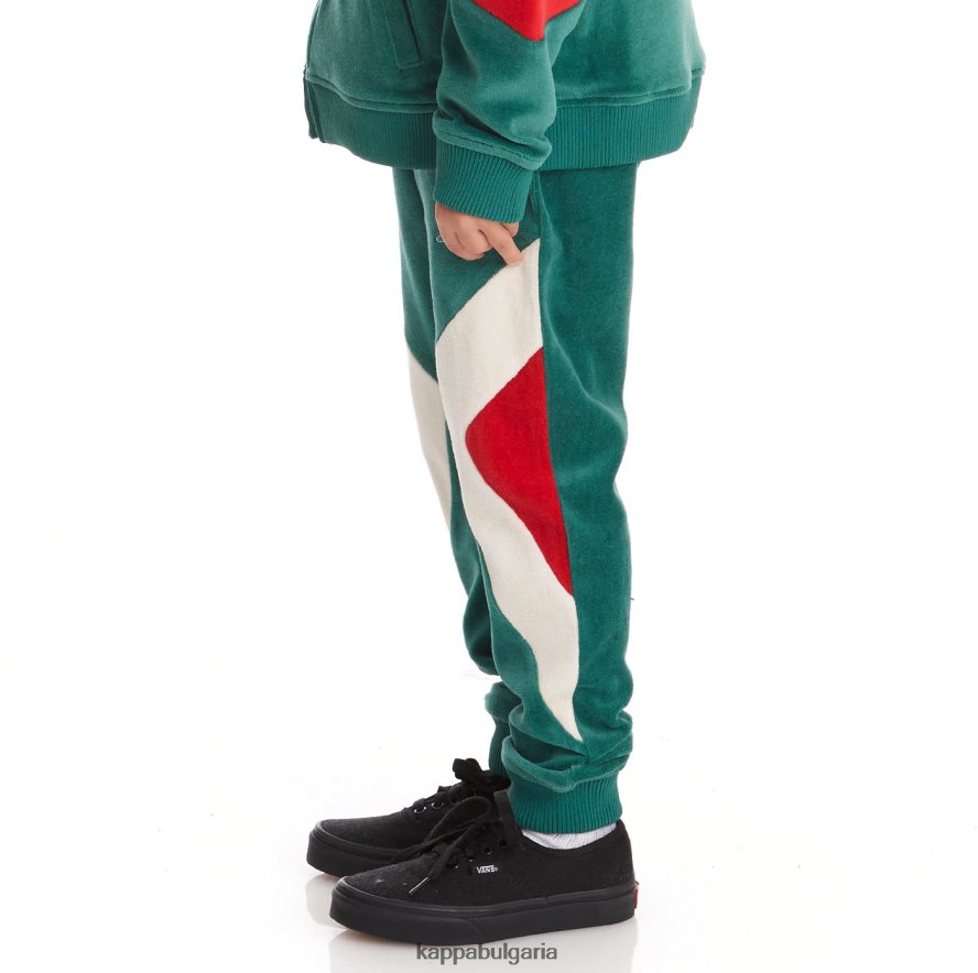 Kappa деца спортни панталони с детско лого ayo тъмнозелено 48Z026594