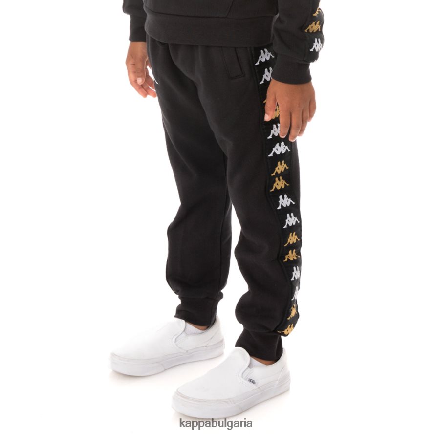 Kappa деца детски спортни панталони banda alanzin 222 черен дим 48Z026603