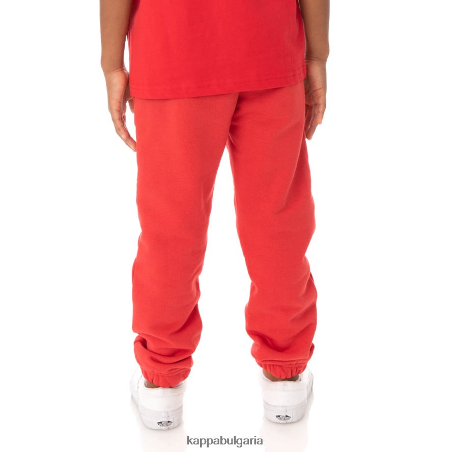 Kappa деца деца автентични обичат спортни панталони katowice червен 48Z026609