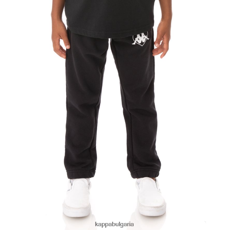 Kappa деца деца автентични обичат спортни панталони katowice черен 48Z026610