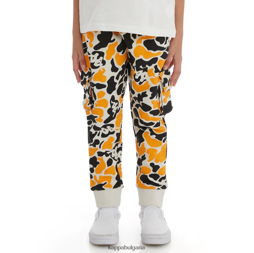 Kappa деца детски автентичен спортен панталон pakot черен дим светлооранжев 48Z026580