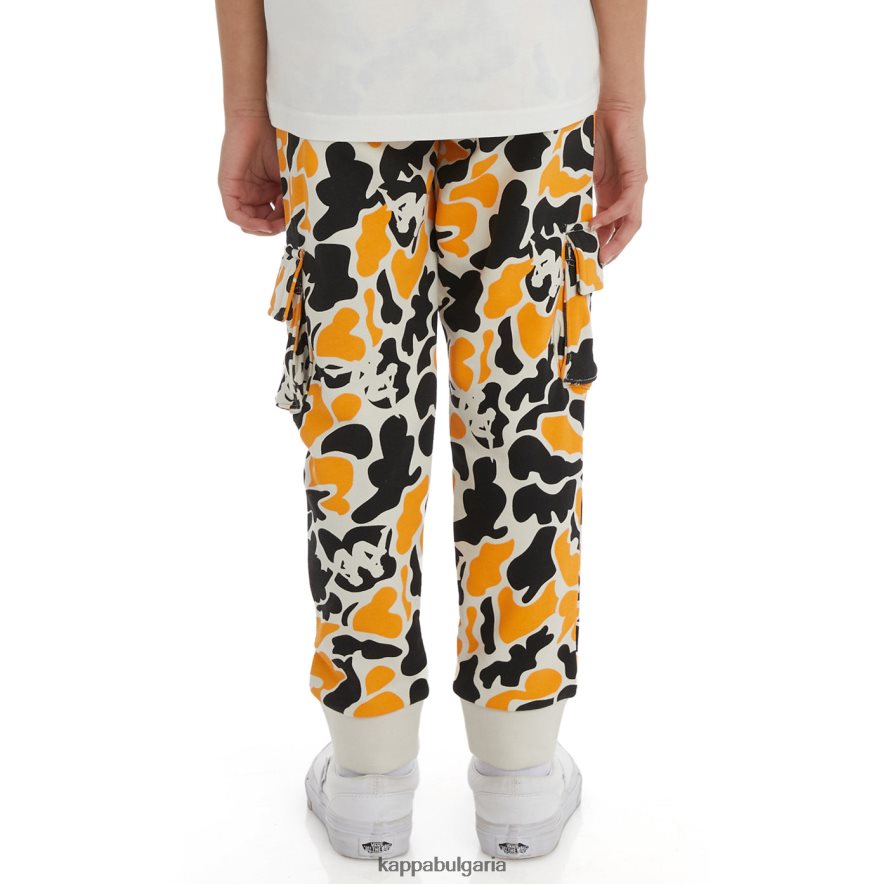 Kappa деца детски автентичен спортен панталон pakot черен дим светлооранжев 48Z026580