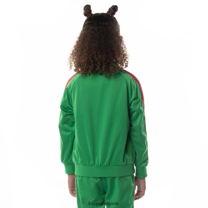 Kappa деца спортно яке dartem с лента с лого зелено 48Z026414