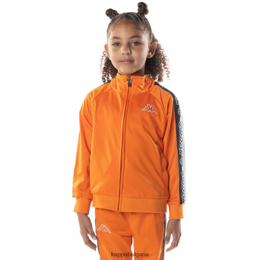 Kappa деца спортно яке dartem с лента с лого оранжево 48Z026415