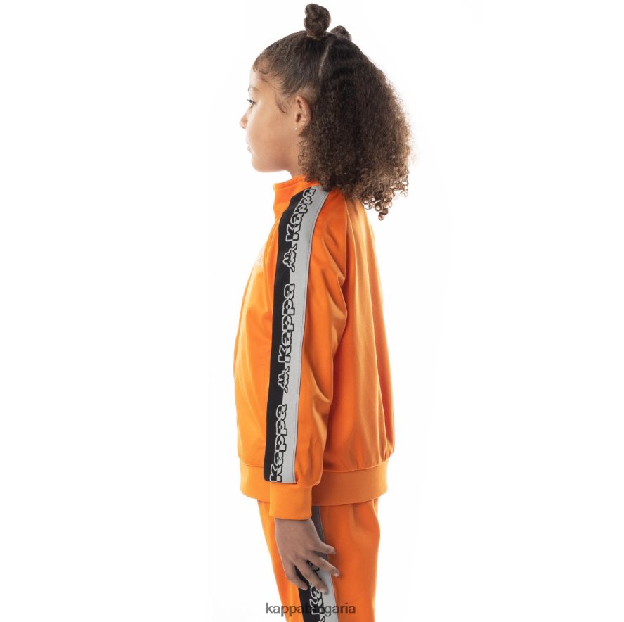 Kappa деца спортно яке dartem с лента с лого оранжево 48Z026415