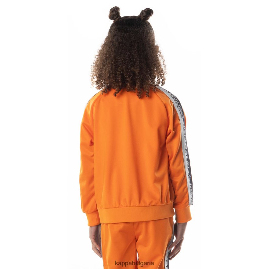 Kappa деца спортно яке dartem с лента с лого оранжево 48Z026415