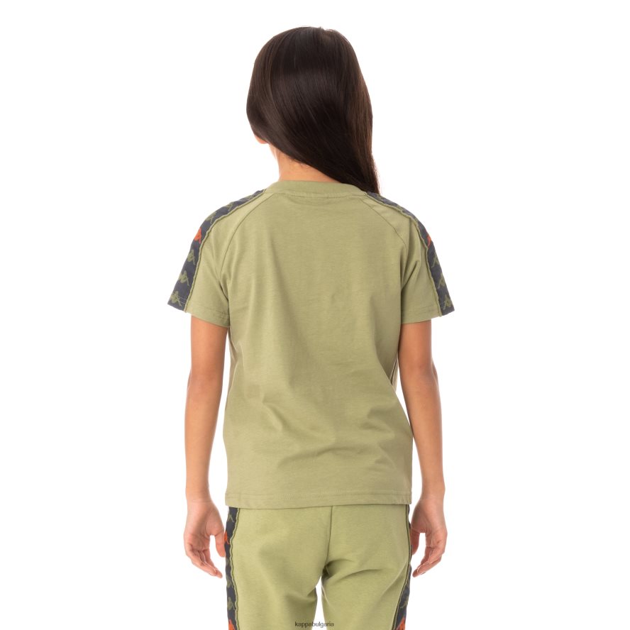 Kappa деца детска тениска 222 banda deto зелена салвия 48Z026777