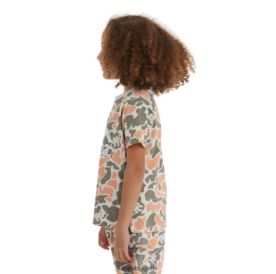 Kappa деца детска автентична тениска с пило праскова 48Z026722