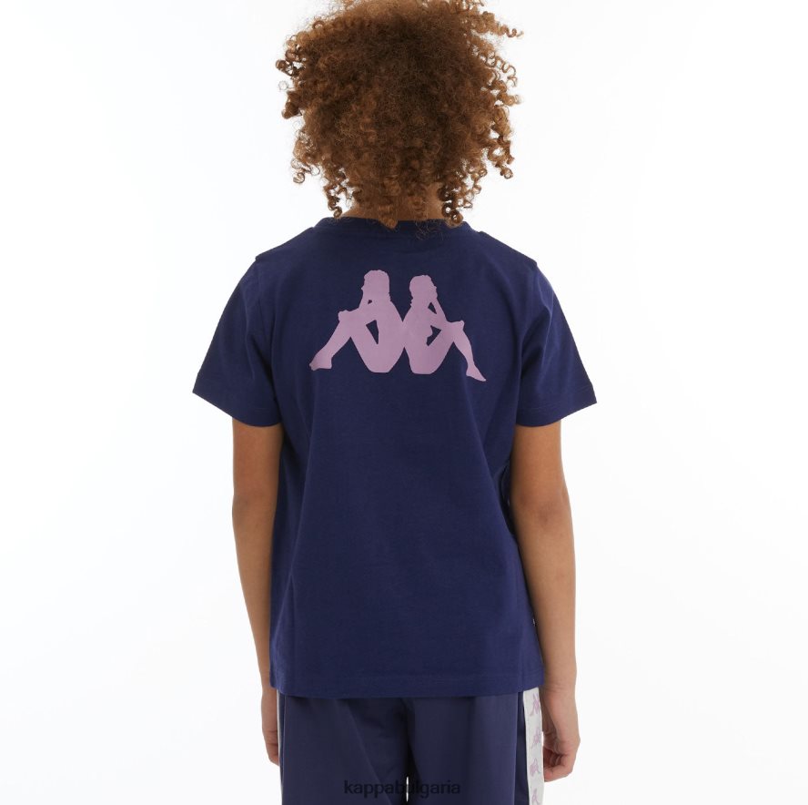 Kappa деца детска автентична тениска с руни морско бяло 48Z026728