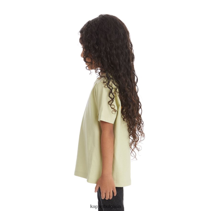 Kappa деца детска автентична тениска с руни зелен градински чай 48Z026742
