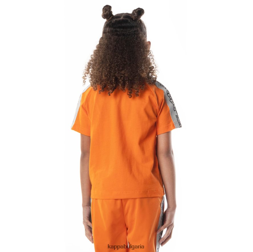Kappa деца тениска с лого лента davirec оранжево 48Z026713