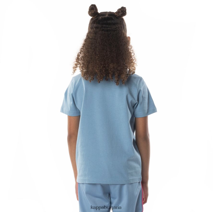 Kappa деца детска автентична тениска esstesi светлосин пясък 48Z026692