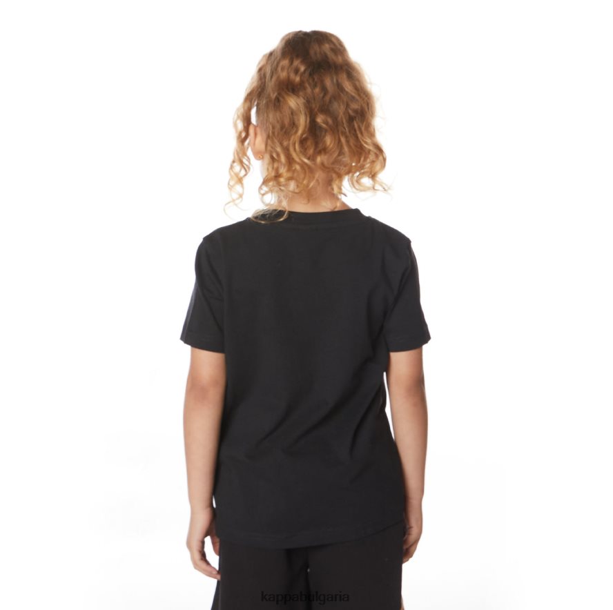 Kappa деца детска автентична тениска estessi смолисточерен 48Z026651