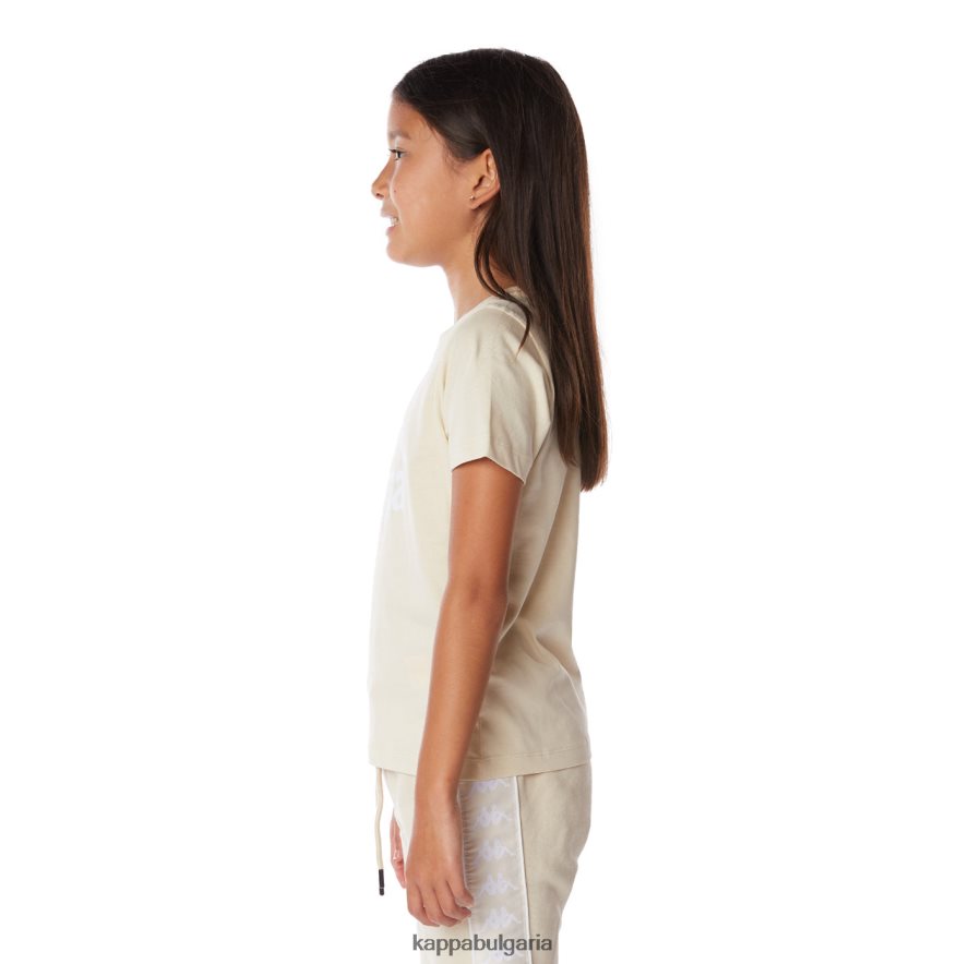Kappa деца детска автентична тениска estessi бежово 48Z026667