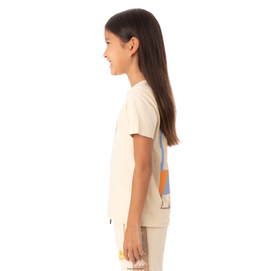 Kappa деца детска автентична тениска molongio бежово 48Z026781
