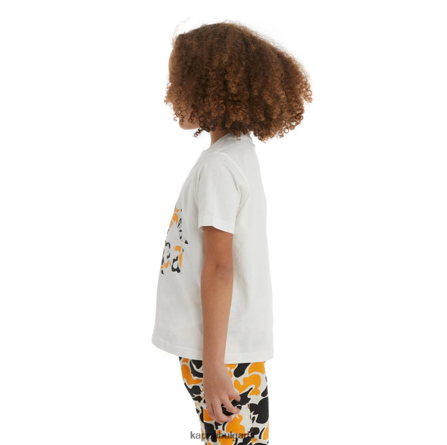 Kappa деца детска автентична тениска phullo черен дим светлооранжев 48Z026718