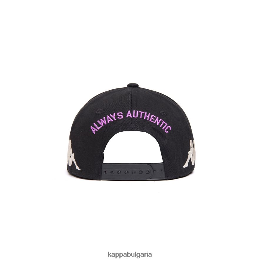 Kappa унисекс автентична графична капачка торнадо черен дим виолетов 48Z026310